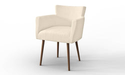 Set van 2 eetkamerstoelen Billie linnen