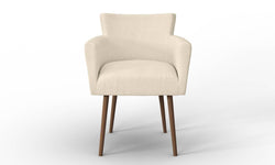 Set van 2 eetkamerstoelen Billie linnen