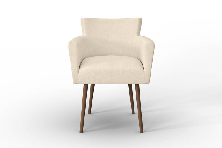 Set van 2 eetkamerstoelen Billie linnen