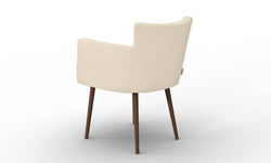 Set van 2 eetkamerstoelen Billie linnen