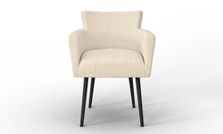 Set van 2 eetkamerstoelen Billie linnen