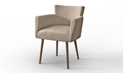 Set van 2 eetkamerstoelen Billie linnen