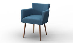 Set van 2 eetkamerstoelen Billie linnen