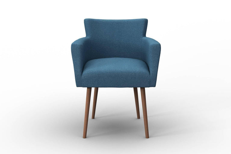 Set van 2 eetkamerstoelen Billie linnen