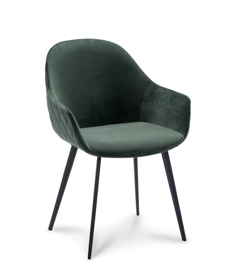 Set van 2 eetkamerstoelen Callio velvet
