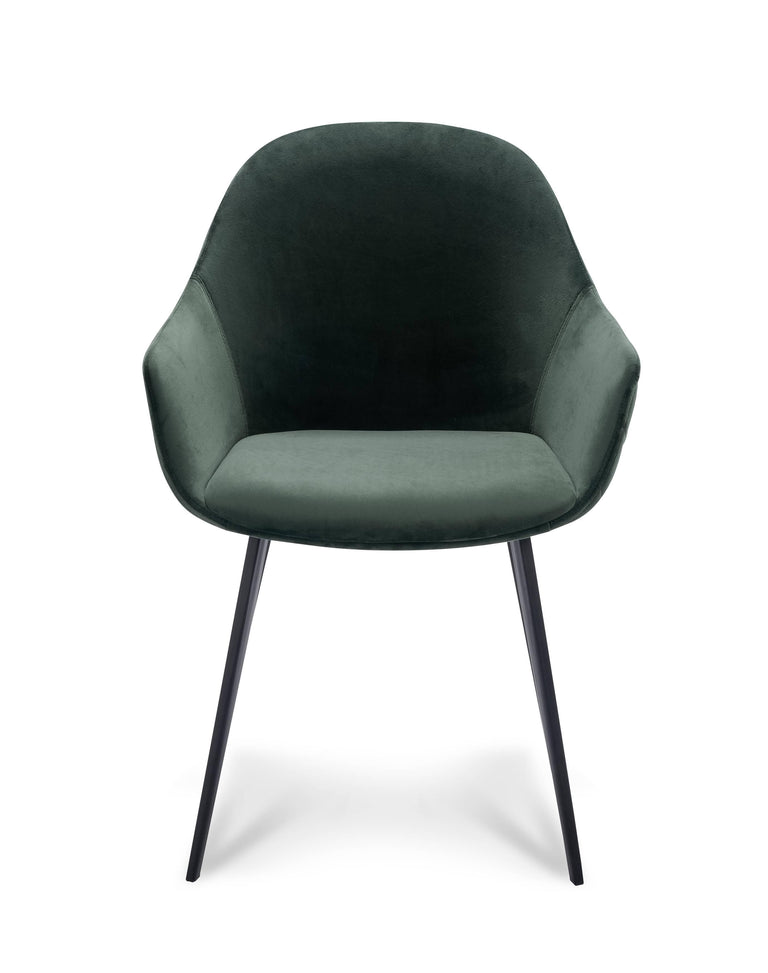 Set van 2 eetkamerstoelen Callio velvet