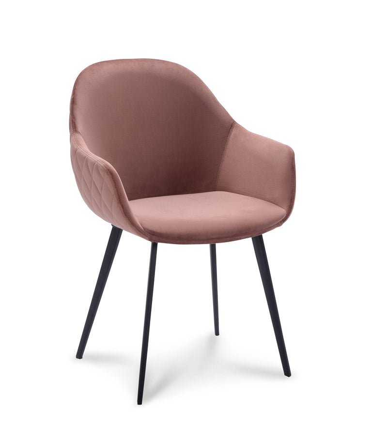 Set van 2 eetkamerstoelen Callio velvet