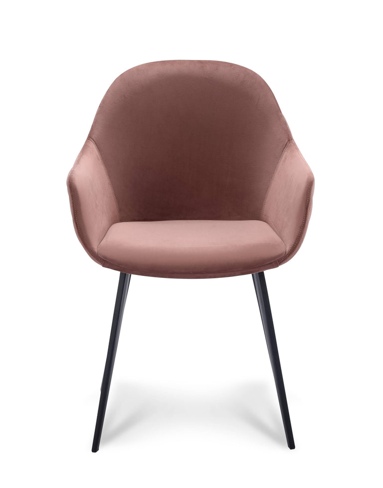 Set van 2 eetkamerstoelen Callio velvet