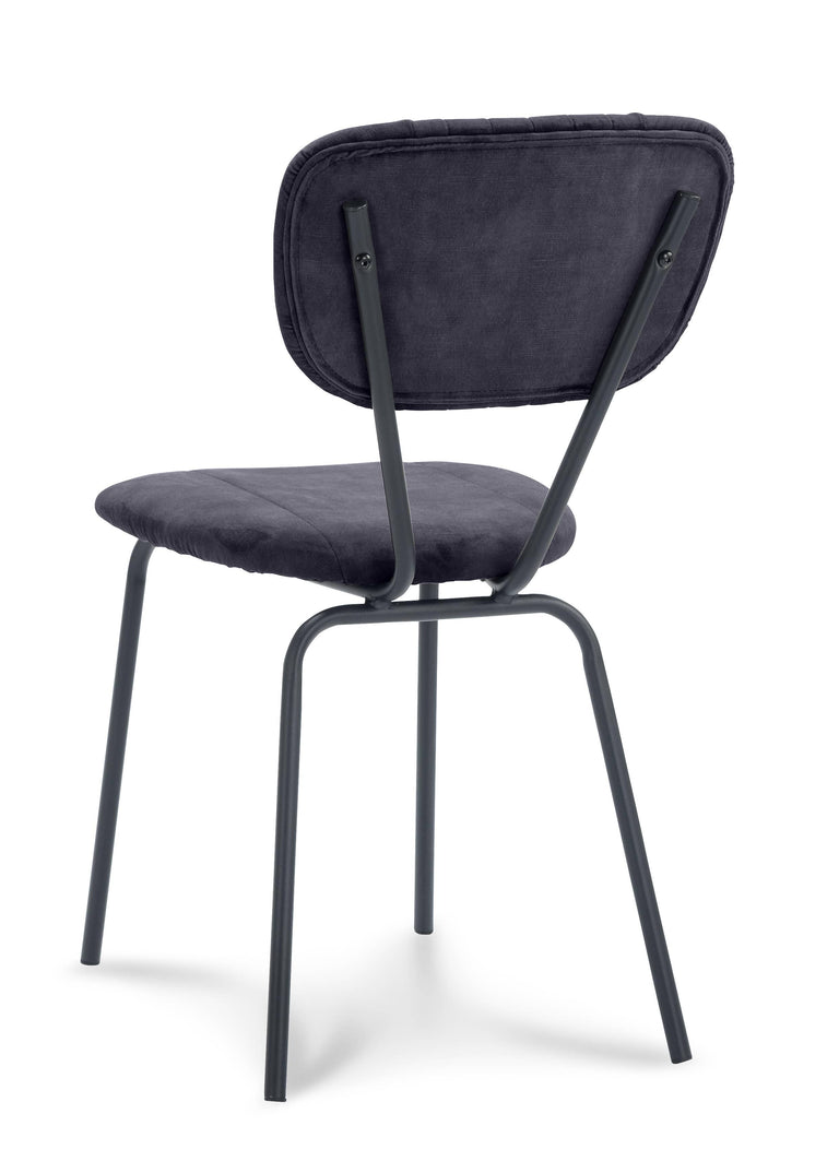 Set van 2 eetkamerstoelen Garone velvet