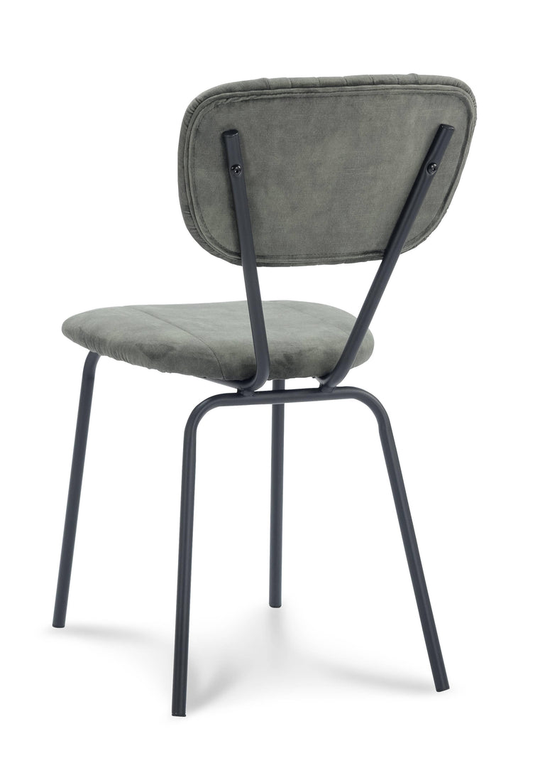 Set van 2 eetkamerstoelen Garone velvet