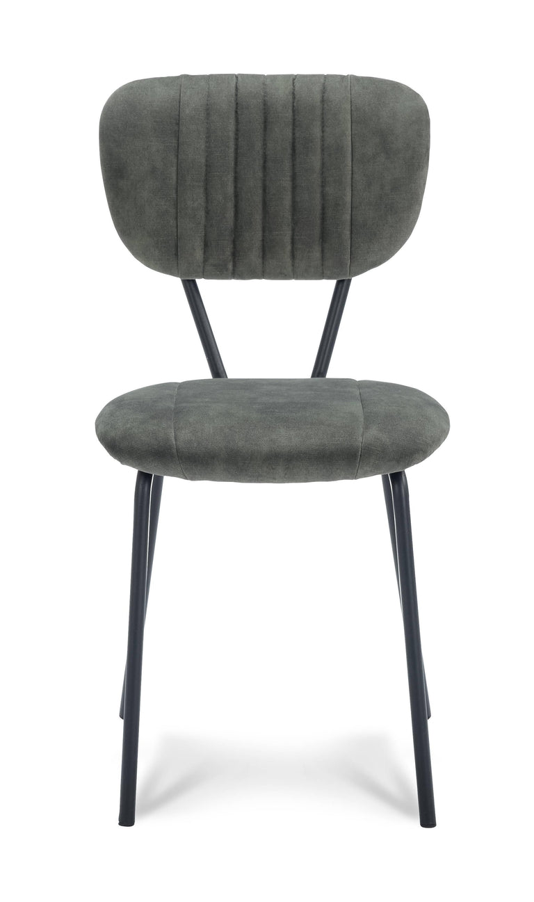 Set van 2 eetkamerstoelen Garone velvet