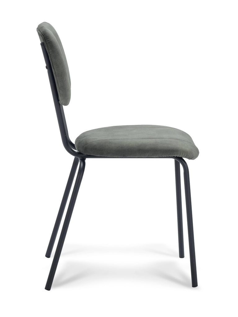 Set van 2 eetkamerstoelen Garone velvet