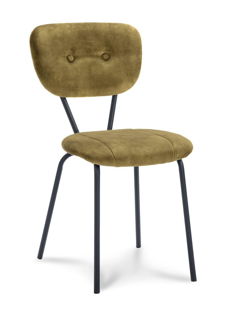 Set van 2 eetkamerstoelen Marsoni velvet