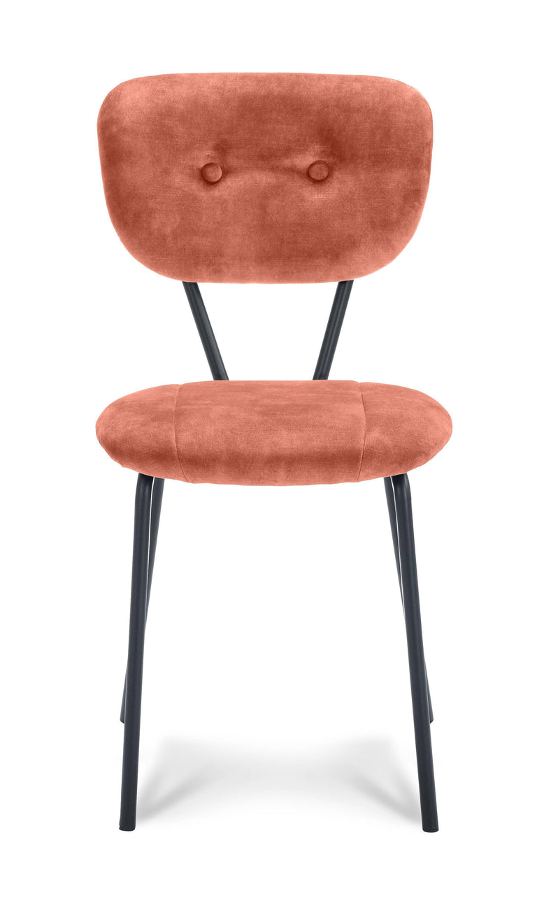 Set van 2 eetkamerstoelen Marsoni velvet