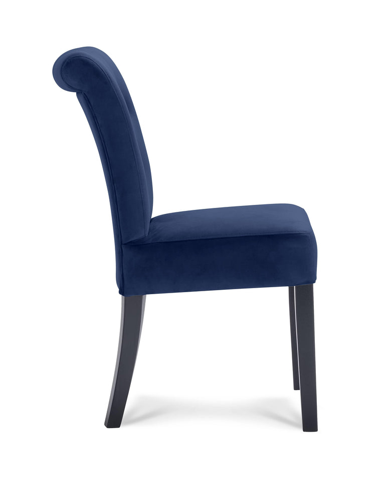 Set van 2 eetkamerstoelen River velvet