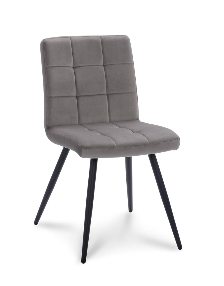 Set van 2 eetkamerstoelen Slims velvet