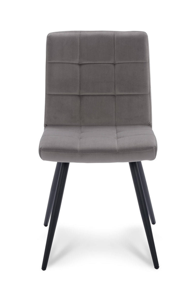 Set van 2 eetkamerstoelen Slims velvet
