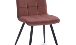 Set van 2 eetkamerstoelen Slims velvet