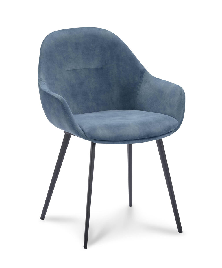 Set van 2 eetkamerstoelen Swift velvet