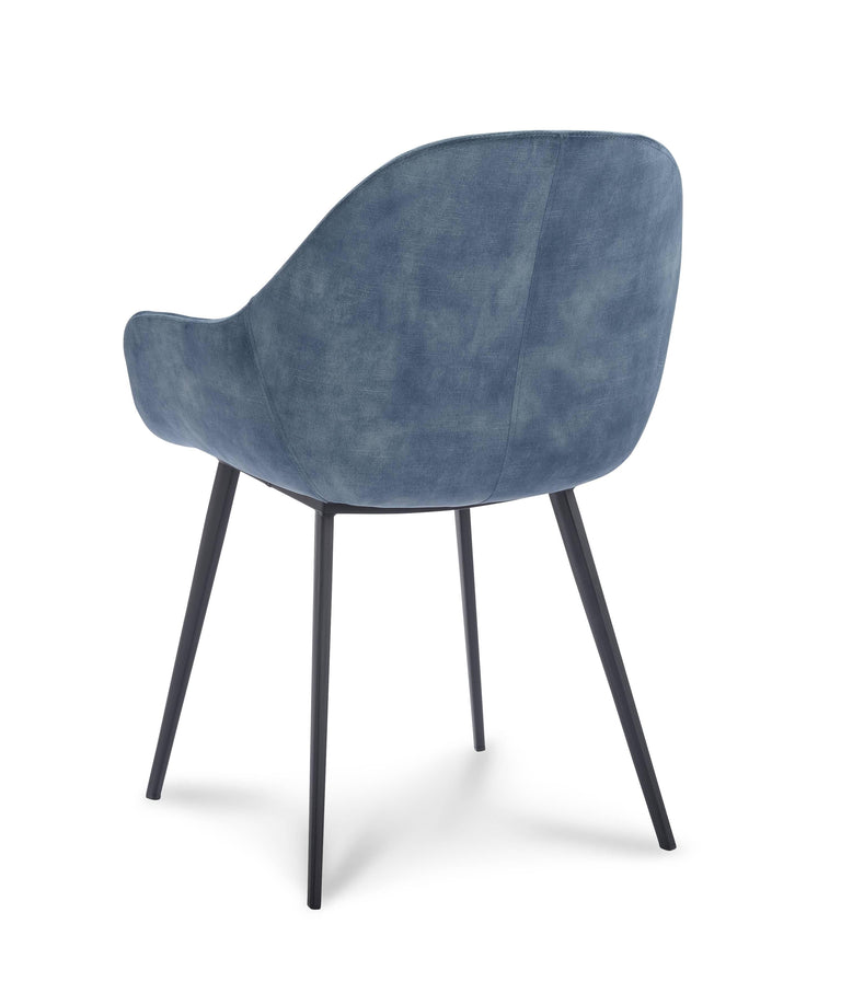 Set van 2 eetkamerstoelen Swift velvet