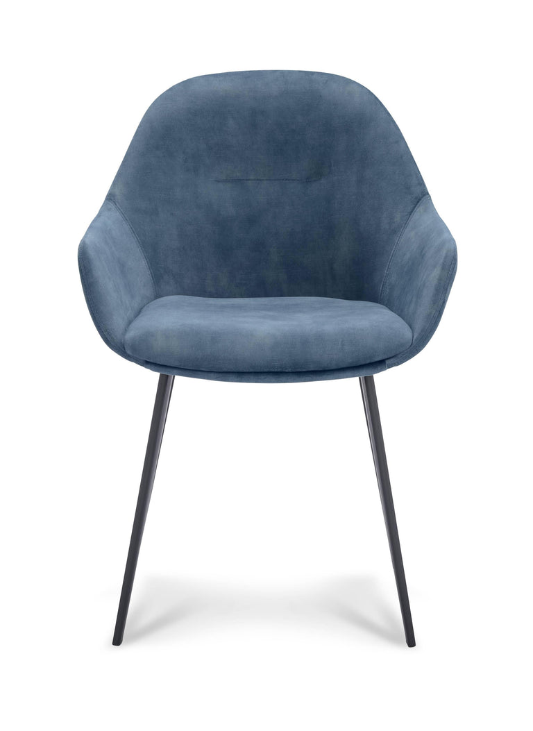 Set van 2 eetkamerstoelen Swift velvet