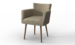 Set van 4 eetkamerstoelen Billie linnen