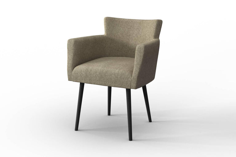 Set van 4 eetkamerstoelen Billie linnen