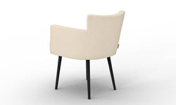 Set van 4 eetkamerstoelen Billie linnen