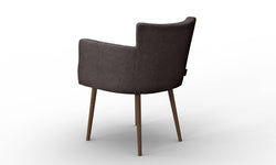 Set van 4 eetkamerstoelen Billie linnen