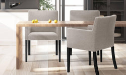 Set van 4 eetkamerstoelen Escape linnen