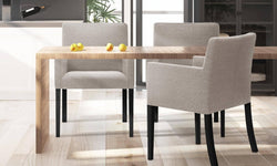 Set van 4 eetkamerstoelen Escape linnen