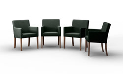 Set van 4 eetkamerstoelen Escape linnen