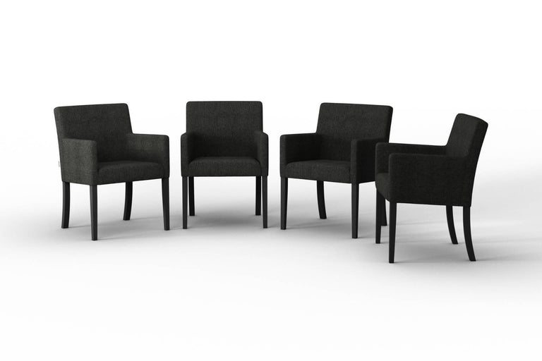 Set van 4 eetkamerstoelen Escape linnen