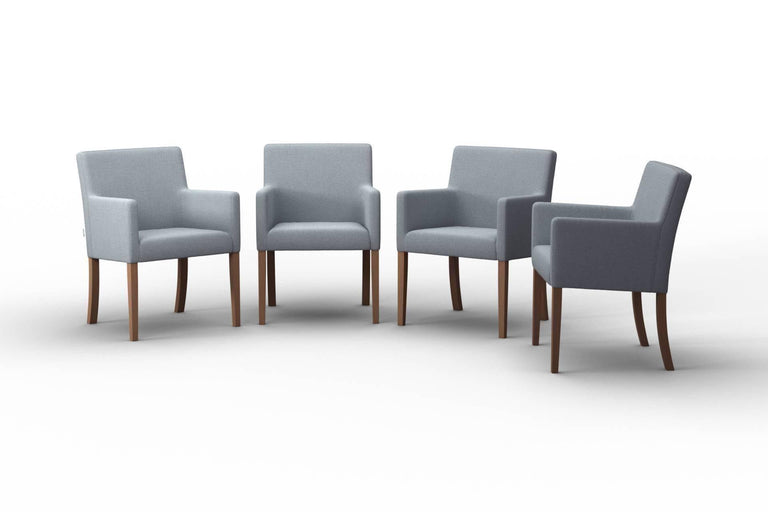 Set van 4 eetkamerstoelen Escape linnen