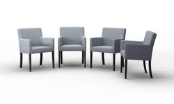 Set van 4 eetkamerstoelen Escape linnen