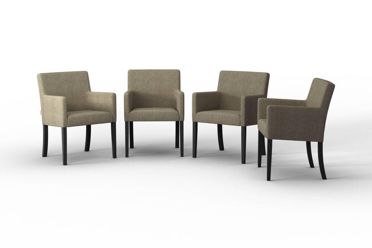 Set van 4 eetkamerstoelen Escape linnen