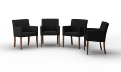 Set van 4 eetkamerstoelen Escape linnen