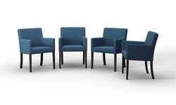 Set van 4 eetkamerstoelen Escape linnen
