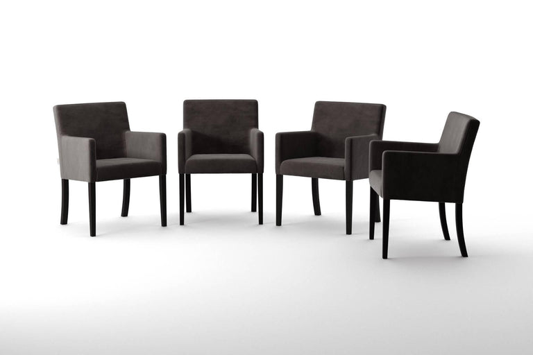 Set van 4 eetkamerstoelen Escape velvet