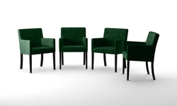 Set van 4 eetkamerstoelen Escape velvet