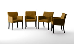 Set van 4 eetkamerstoelen Escape velvet