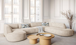 7-zits hoekbank Charles velvet rechts