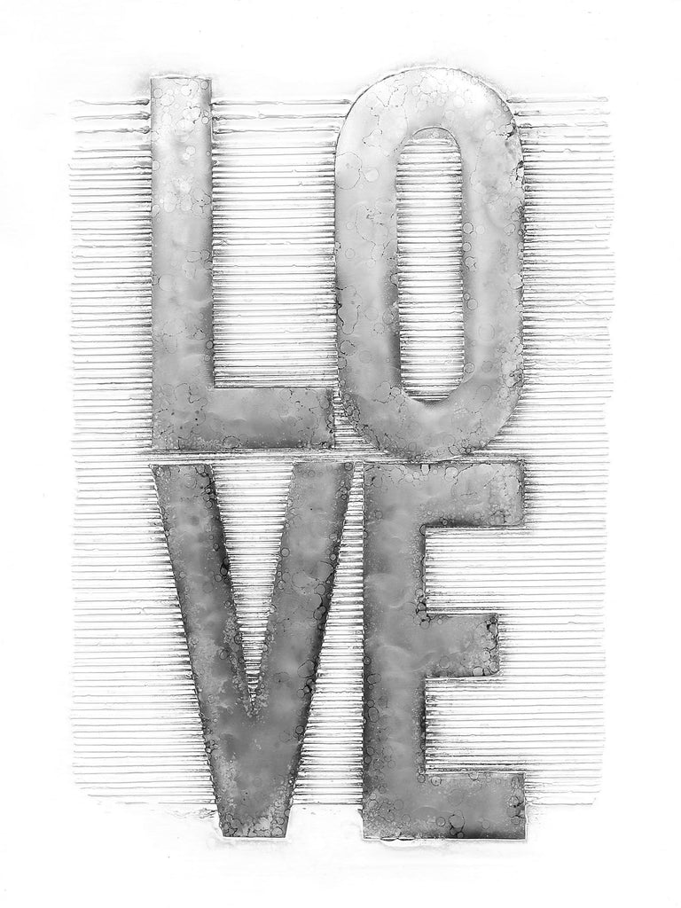 Decoratief wandobject Love 80cm x 100cm