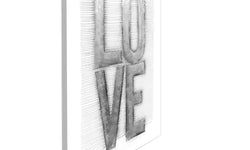Decoratief wandobject Love 80cm x 100cm
