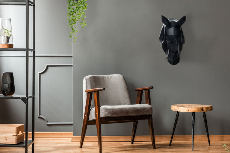 Decoratief wandobject Rhino