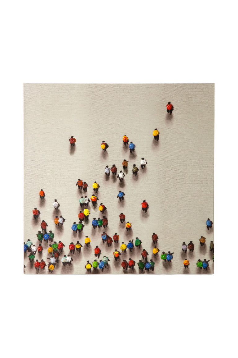 Decoratief wandobject station 90cm x 90cm