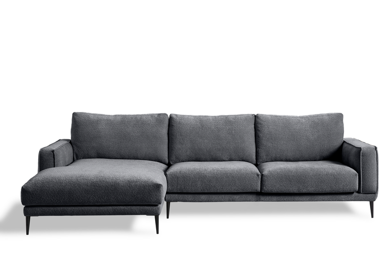 3.5-zitsbank Gisele met chaise longue links