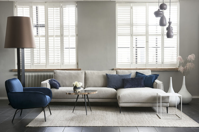 3.5-zitsbank Gisele met chaise longue rechts
