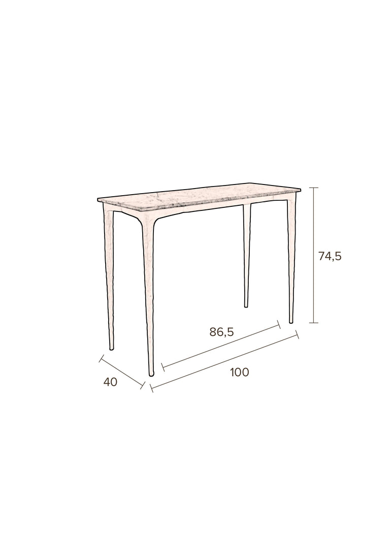 Consoletafel Rocco marmer