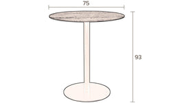 Countertafel Braza rond